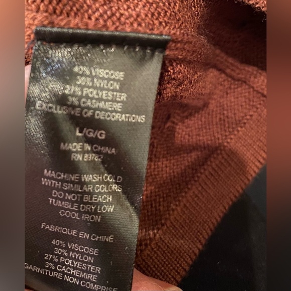 Natori luxury knitwear, a rich chestnut brown sweater dress, large, so soft! - Picture 4 of 12